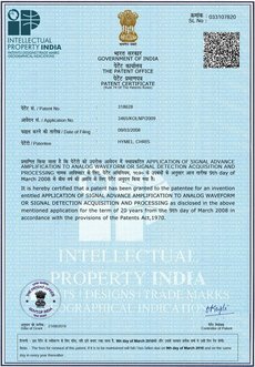 India patent certificate
